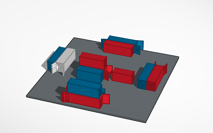 Shipment Cod Map Layout 3D design Shipment COD Multiplayer Map - Tinkercad