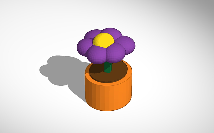 3D design Flower Pot - Tinkercad