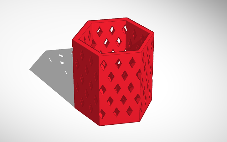3D design Diamond Pattern 101 - Tinkercad