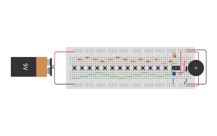 Circuit design 555 timer - Tinkercad