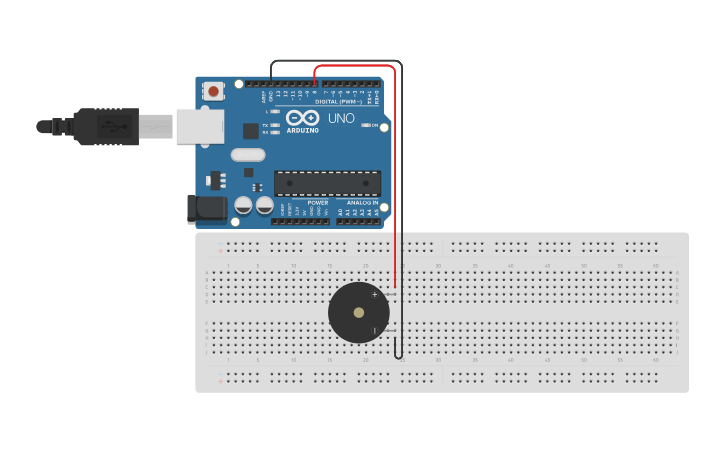 Circuit design Super Mario Music Buzzer - Tinkercad