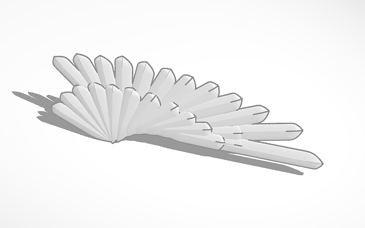 Tinkerwing 3D design Copy of Wing Test - Tinkercad