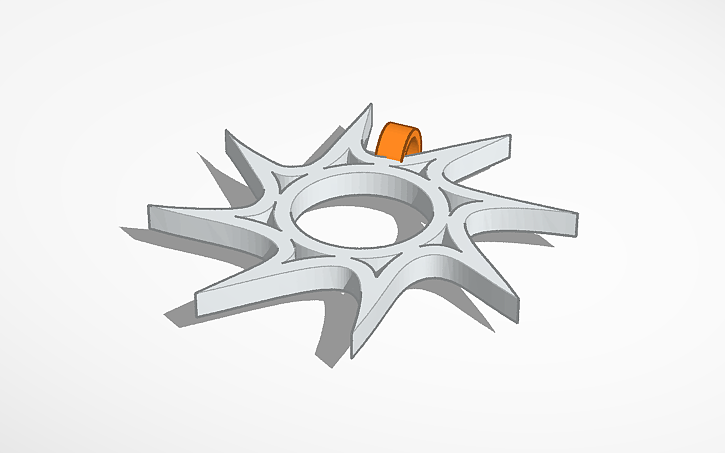 3D design Spawn Keychain - Tinkercad