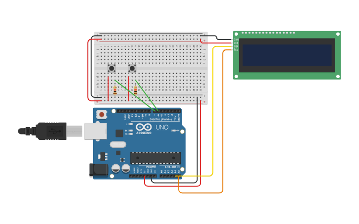 Circuit design Digital Clock without RTC Module. - Tinkercad