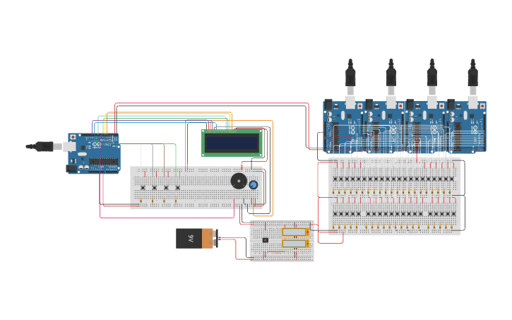 Circuit design Morse Code Decoder - Tinkercad