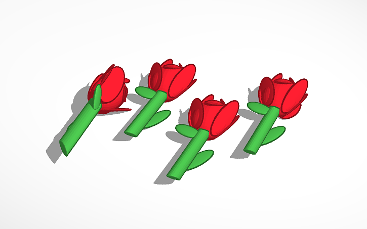 3D design Roses - Tinkercad