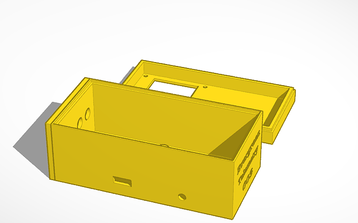 3D design DPII Inverted Box Rev 003 Bottom and top - Tinkercad