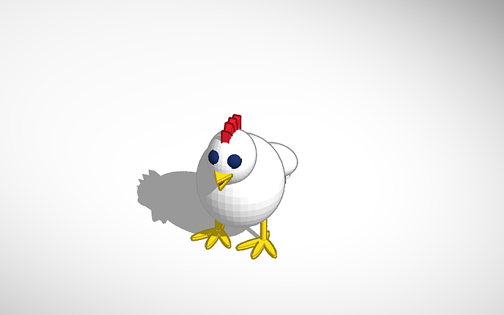 Chicken Cad 3D design Copy of Chicken - Tinkercad