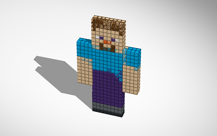 3D design minecraft steve - Tinkercad