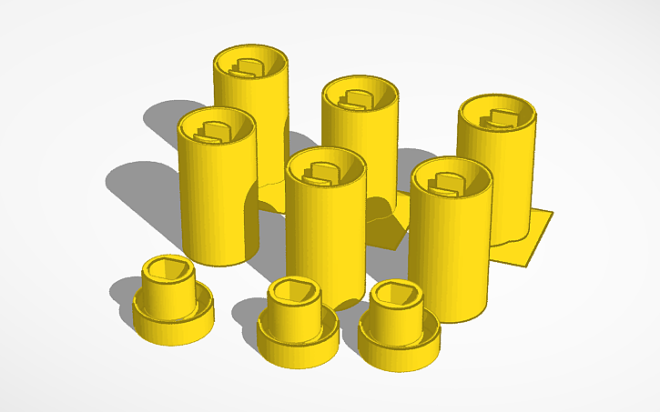 3D design Tubes for Propulsion Testing - Tinkercad