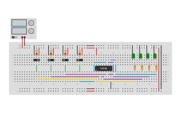Circuit design AST 122 - ALFANTE - BIT I-B - CIRCUIT NO. 2 - Tinkercad
