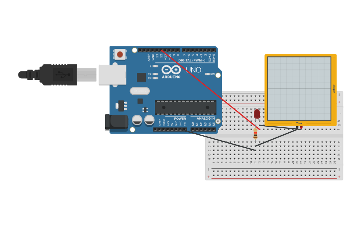 Circuit design Digital Write - Tinkercad