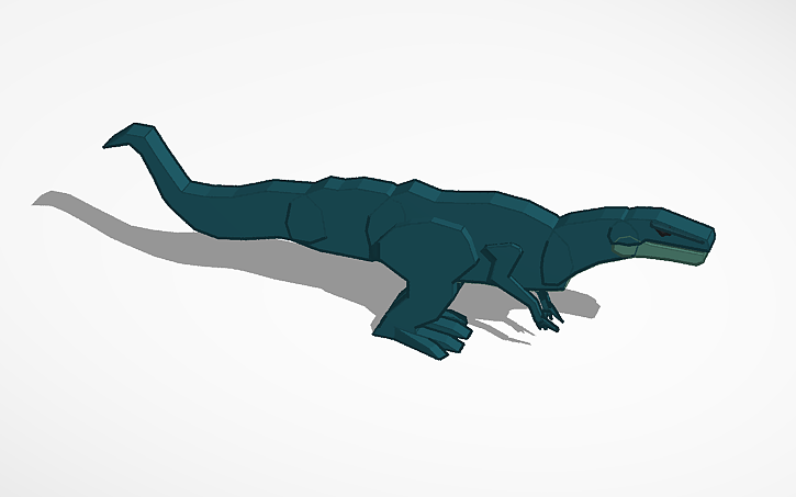 3D design megaraptor sim lab - Tinkercad