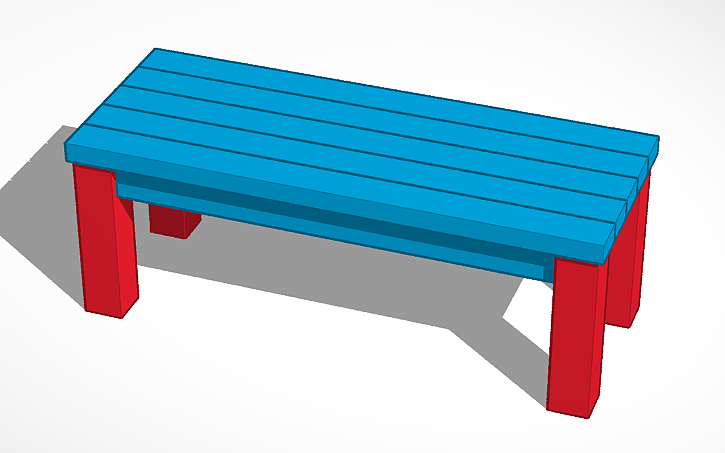 3D design Bench Design 999 - Tinkercad