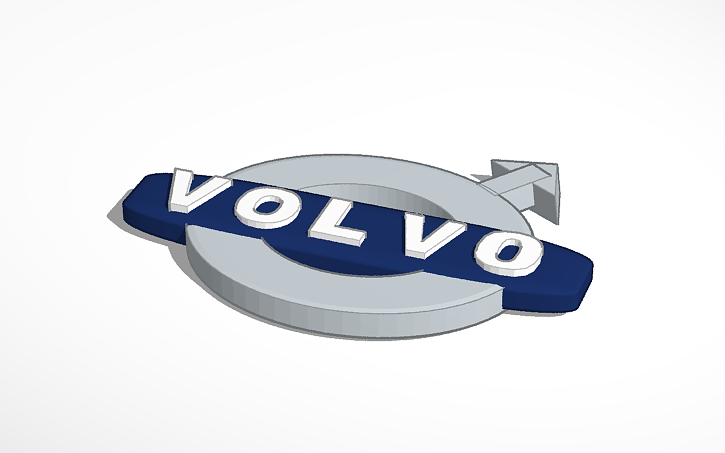 3D design Volvo logo - Tinkercad