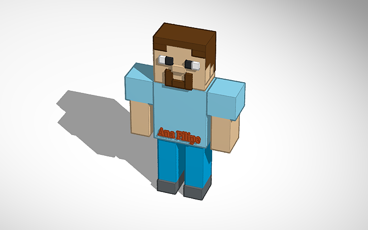 3D design Steve Minecraft - Tinkercad