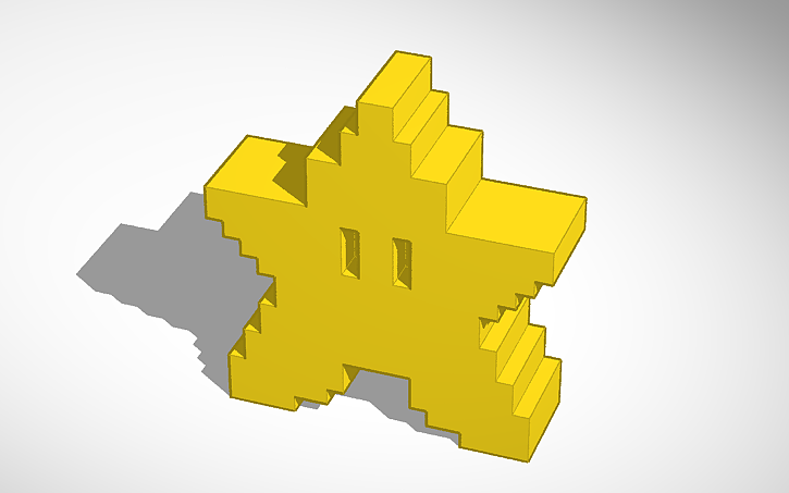 3D design Super Mario Star Voxel - Tinkercad