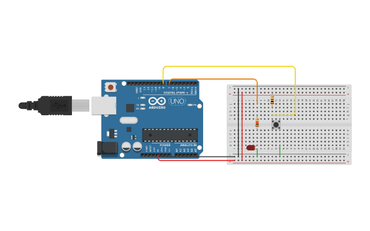 Toggle Button Cad Circuit design Toggle Button - Tinkercad
