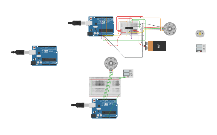 Circuit design Motor paso a paso - Tinkercad