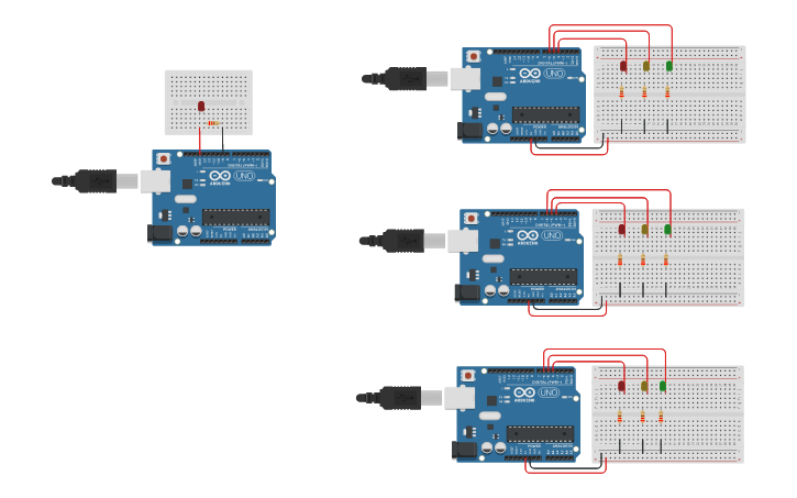 Circuit design Arduino UNO R3 - Tinkercad
