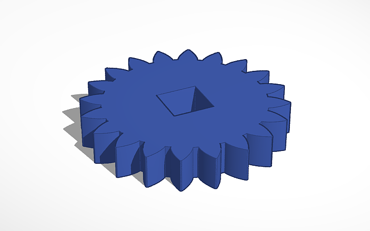 3D design 1 to 20 Helical 20T Gear - Tinkercad