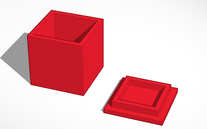 3D design Basic Box - Tinkercad