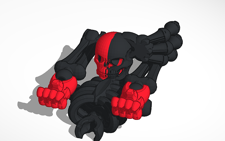 3D design skull - Tinkercad