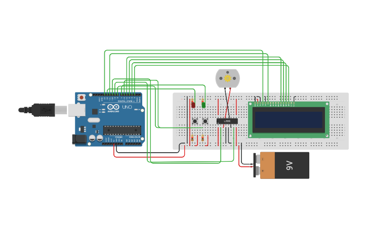 Circuit design RFID - Tinkercad