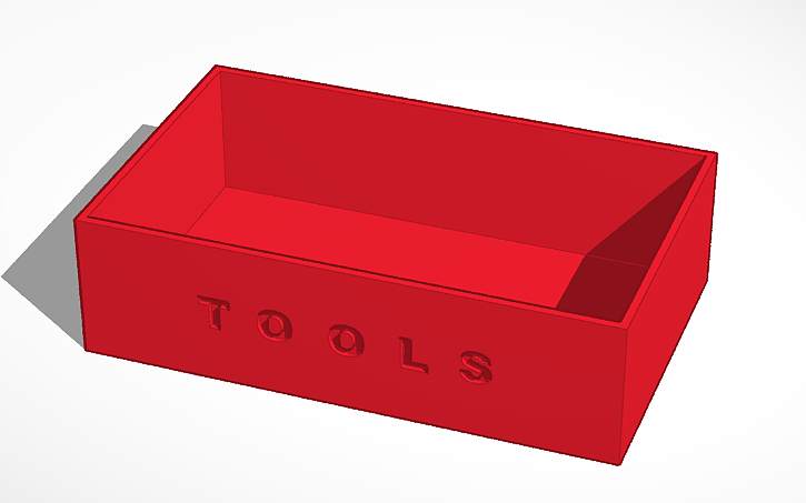 3D design Printer Tools Box - Tinkercad