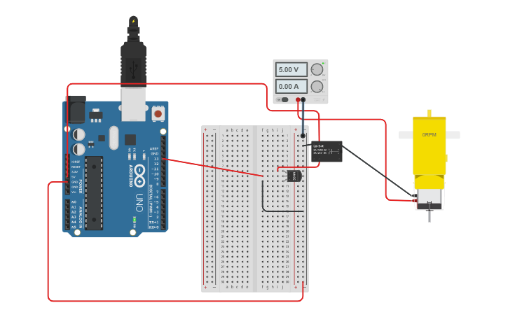 Relay Module In Tinkercad Circuit design Relay - Tinkercad