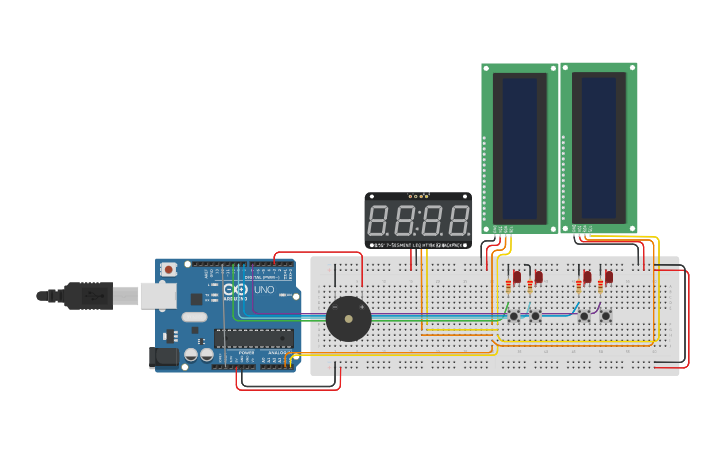 Circuit design RhythmStar - Tinkercad