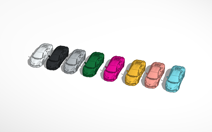 3D design sport car racing - Tinkercad