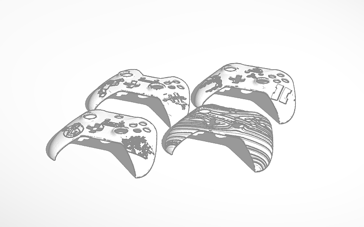 3D design xbox one s controller shells - Tinkercad