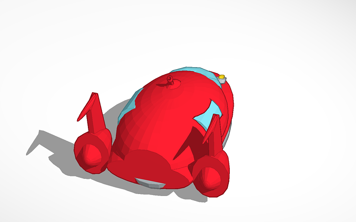 3D design little einsteins rocket ship - Tinkercad