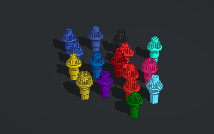 3D design Beyblade X bits - Tinkercad