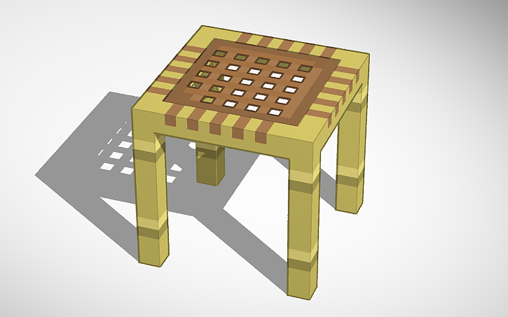 3D design Minecraft scaffolding - Tinkercad