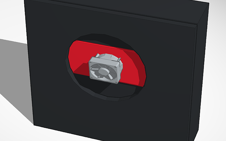 Mini Fan Blueprint 3D design mini fan - Tinkercad