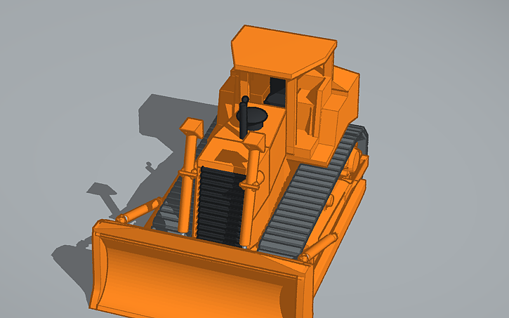 3D design Bulldozer - Tinkercad