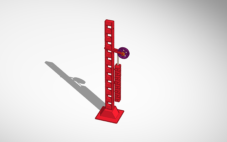 3D design NS Afspan mast HO - Tinkercad