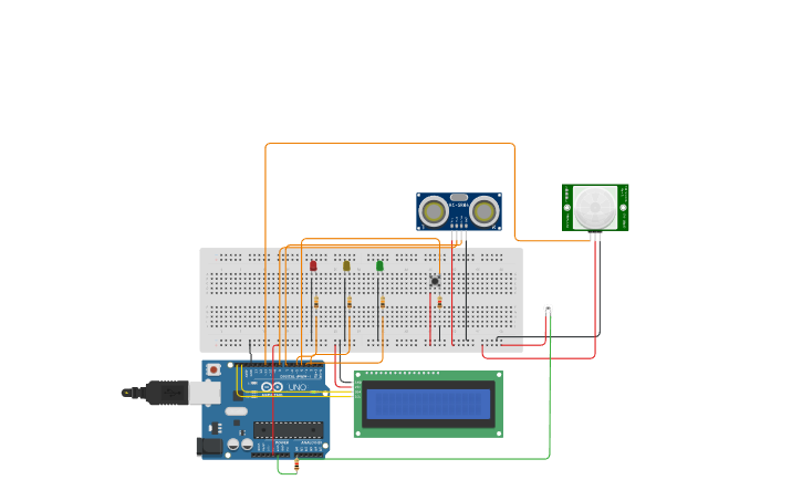 Circuit design TP arduino - Tinkercad