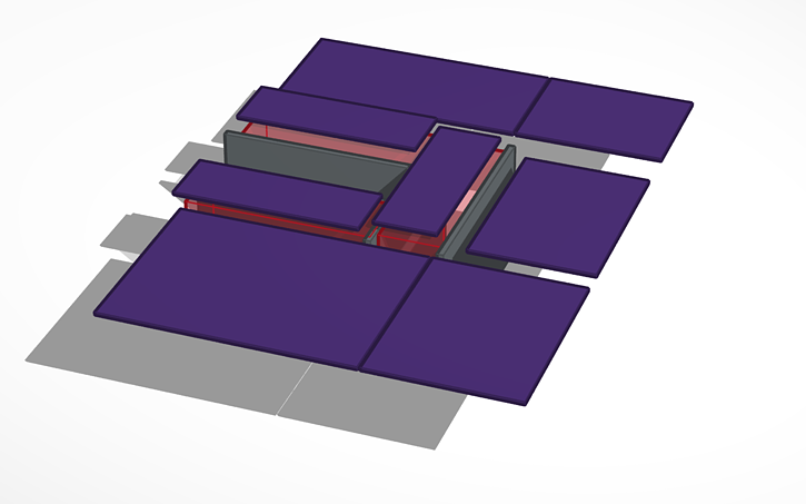 3D design Rover Chassis and Arrays - Tinkercad