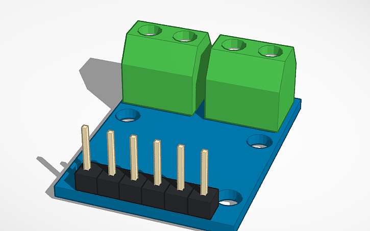 3D design L9110, motor driver - Tinkercad