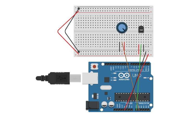 Circuit design Embedded Project - Tinkercad