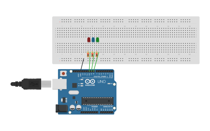 Circuit design Simple Color Mix - Tinkercad