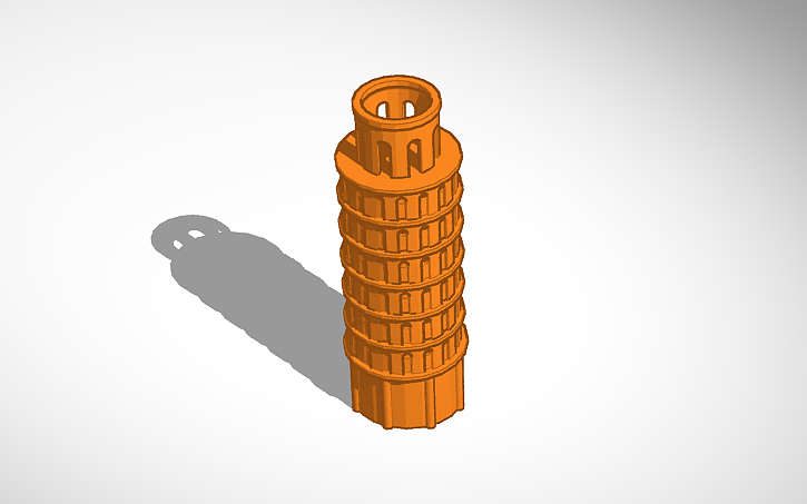 3D design Leaning tower - Tinkercad