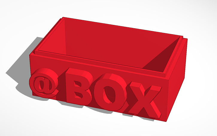 3D design box - Tinkercad