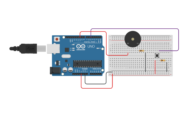 Circuit design AP CSP Performance Task: Doorbell - Tinkercad