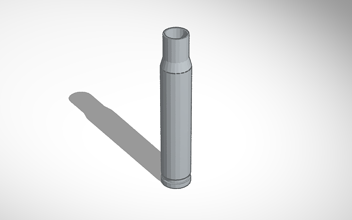 3D design bullet shell - Tinkercad