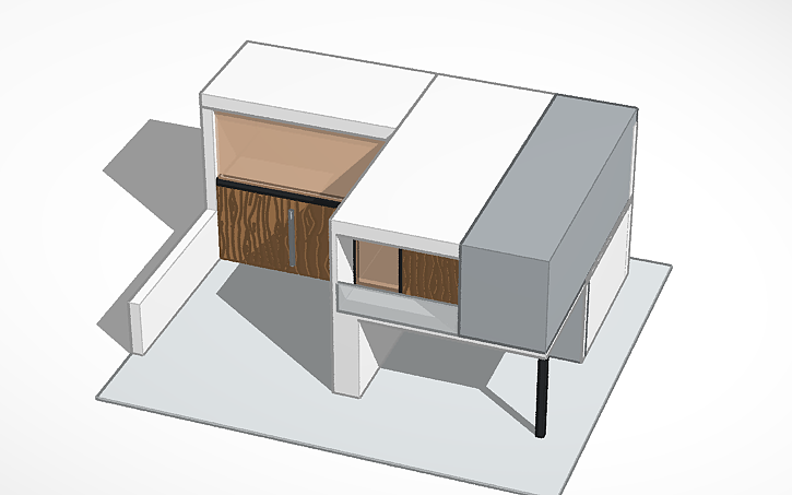 3D design Modern House - Tinkercad
