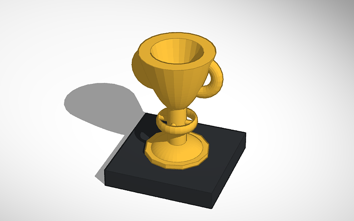 Openscad Trophy 3D design Trophy - Tinkercad
